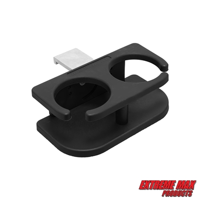 Extreme Max 3005.5698 Two-Drink Holder for Alumatrack Track Systems