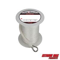 Extreme Max 3006.2246 BoatTector 3/8 D x 150' L White/Gold Nylon Double Braid Anchor Line with Thimble