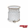 Extreme Max 3006.2535 BoatTector Double Braid Nylon Anchor Line with Thimble - 5/8" x 250', White w/ Blue Tracer