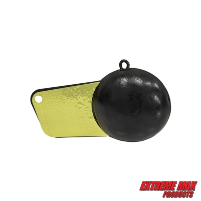 Extreme Max 3006.6984 Coated Pancake Downrigger Weight - 8 lbs. with Gold Flash