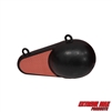 Extreme Max 3006.8194 Coated Keel-Style Downrigger Weight - 4 lbs. with Red Flash