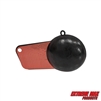 Extreme Max 3006.8199 Coated Pancake Downrigger Weight - 8 lbs. with Red Flash