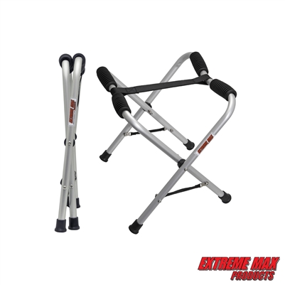 Extreme Max 3006.8684 Portable Folding Kayak Stand - Silver, Pair