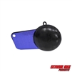 Extreme Max 3006.8964 Coated Pancake Downrigger Weight - 8 lbs. with Blue Flash