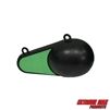 Extreme Max 3006.9082 Coated Keel-Style Downrigger Weight - 4 lbs. with Green Flash