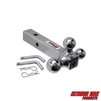 Extreme Max 5001.6532 Solid Shank Tri-Ball Hitch with 1-7/8", 2" & 2-5/16" Balls - Chrome