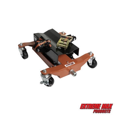 Extreme Max 5001.6747 Low-Lift Transmission Jack with Smooth Rolling Swivel Casters and Large 13" x 6-7/8" Contoured Cradle - 450 lb. Capacity