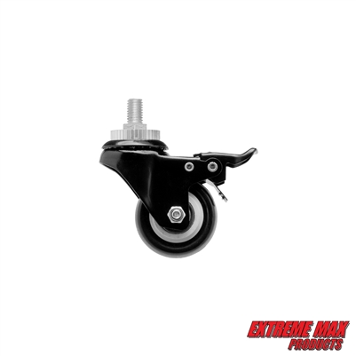 Extreme Max 5800.1193.3 Replacement Caster Wheel with Brake for 5800.1184 Aluminum Snowmobile Lift - Each